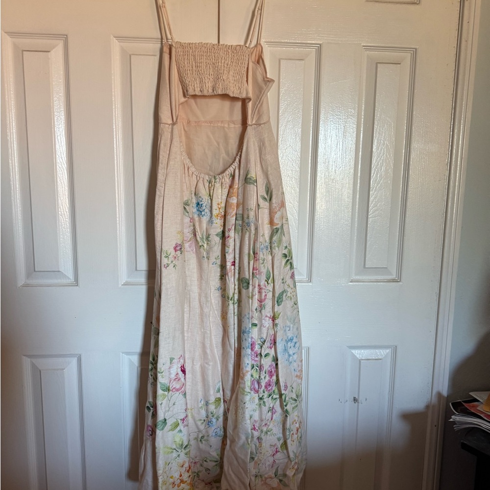 Christian Lacroix Cream Floral Midi Dress - Picture 11 of 12